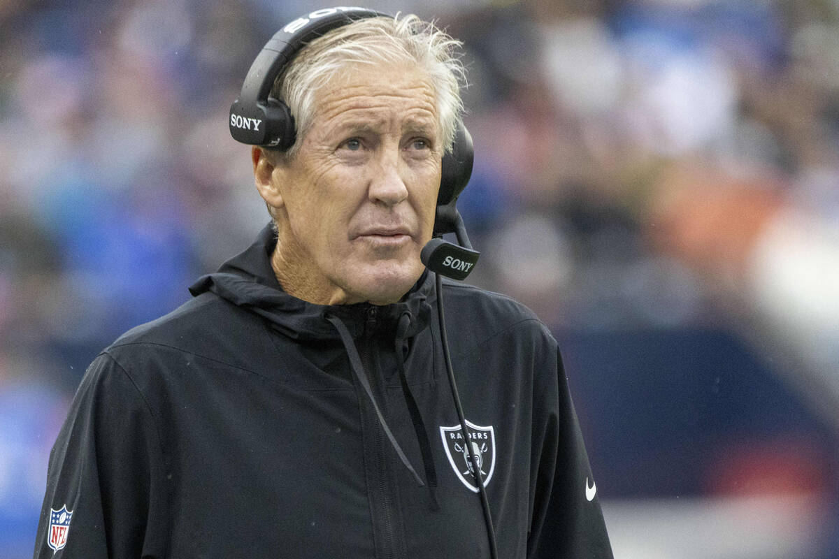 Raiders coach Pete Carroll speaks with media after loss to Chargers | Raiders News