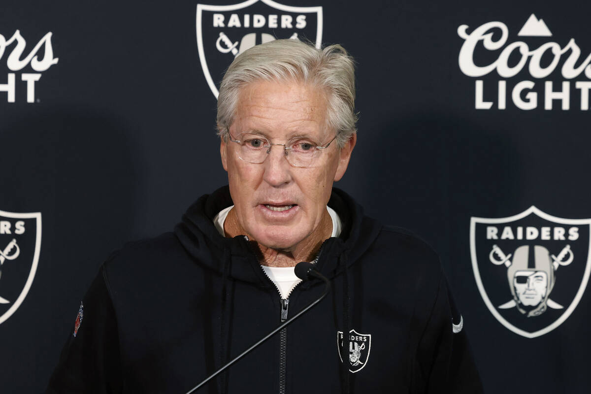 Raiders’ Pete Carroll talks with media after Friday’s practice | Raiders News