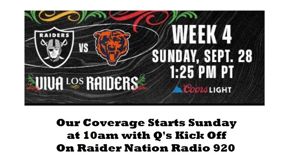Raiders vs Bears | KKGK, KLAV, KWWN, KRLV (LVSN)