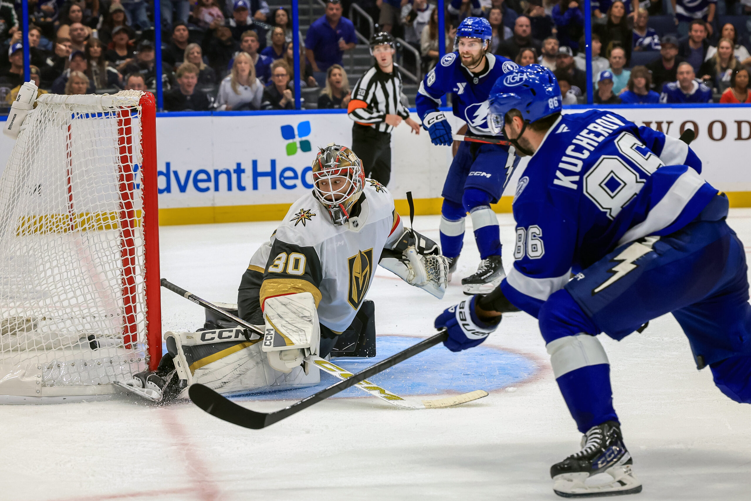 Golden Knights’ Carl Lindbom loses NHL debut to Lightning in overtime | Golden Knights
