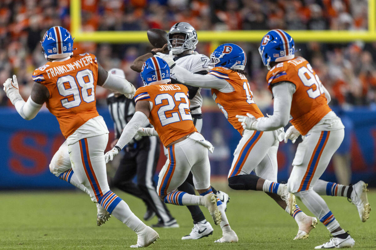 Raiders’ offense betrays defense in loss to Denver Broncos | Ed Graney | Sports