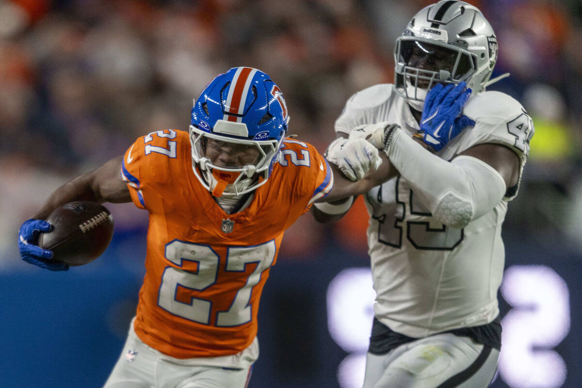 Raiders’ Tyree Wilson denies ‘hip-drop tackle’ on Broncos’ J.K. Dobbins | Raiders News