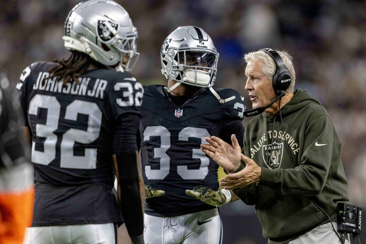 Raiders’ Pete Carroll won’t force youngsters onto field during lost season | Raiders News
