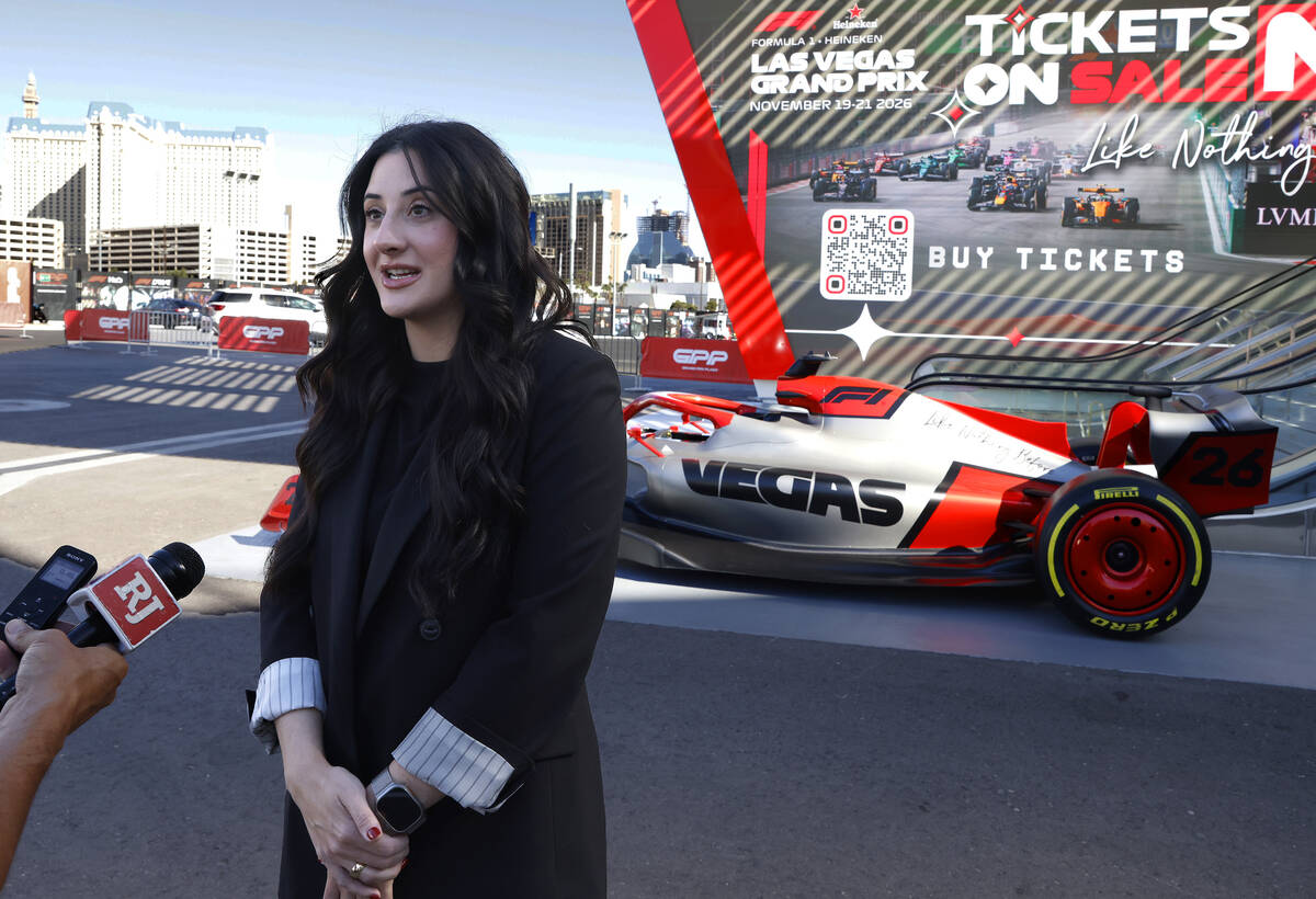 2026 Las Vegas Grand Prix tickets on sale, starting at $50 for single-day general admission